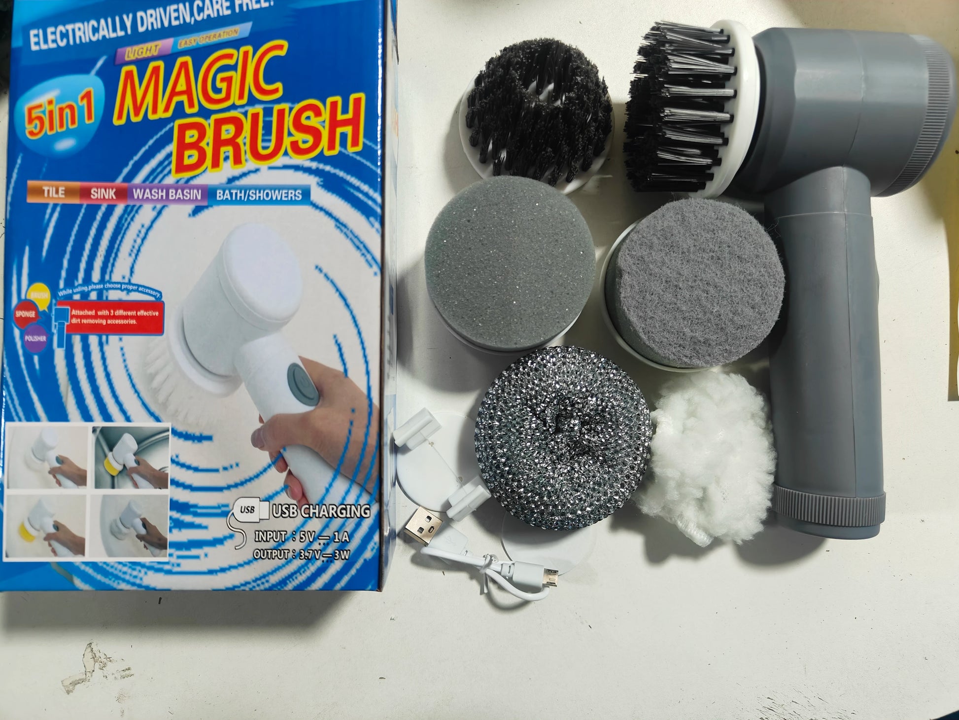 Powerful Cordless Brush Scrubber – Deep Clean Made Easy